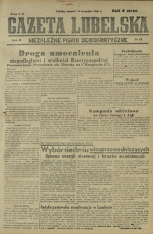 Gazeta Lubelska : niezależne pismo demokratyczne. R. 2, nr 15 (15 stycznia 1946)