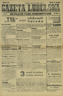 Gazeta Lubelska : niezależne pismo demokratyczne. R. 2, nr 182=491 (4 lipiec 1946)