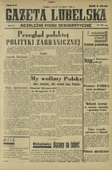 Gazeta Lubelska : niezależne pismo demokratyczne. R. 2, nr 194=503 (16 lipiec 1946)