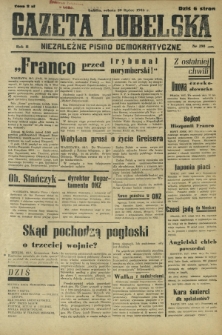 Gazeta Lubelska : niezależne pismo demokratyczne. R. 2, nr 198=507 (20 lipiec 1946)