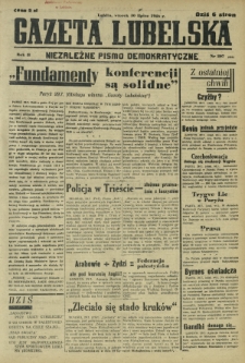 Gazeta Lubelska : niezależne pismo demokratyczne. R. 2, nr 207=516 (30 lipiec 1946)