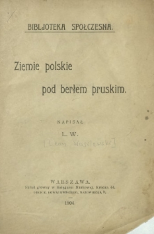 Ziemie polskie pod berłem pruskim