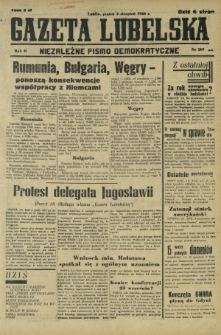 Gazeta Lubelska : niezależne pismo demokratyczne. R. 2, nr 209 [i. e. 210]=518 [i. e. 519] (2 sierpień 1946)