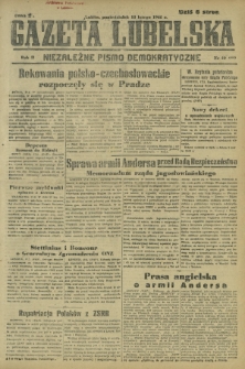 Gazeta Lubelska : niezależne pismo demokratyczne. R. 2, nr 49=358 (18 lutego 1946)