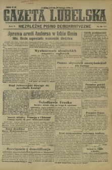 Gazeta Lubelska : niezależne pismo demokratyczne. R. 2, nr 54=363 (23 lutego 1946)