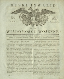 Ruski Inwalid czyli wiadomości wojenne. 1817, nr 25 (31 stycznia)