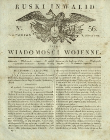 Ruski Inwalid czyli wiadomości wojenne. 1817, nr 56 (8 marca)