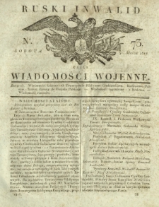 Ruski Inwalid czyli wiadomości wojenne. 1817, nr 73 (31 marca)