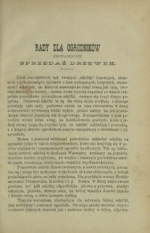 Ogrodnik Polski : dwutygodnik poświęcony wszystkim gałęziom ogrodnictwa T. 9, Nr 21 (1887)