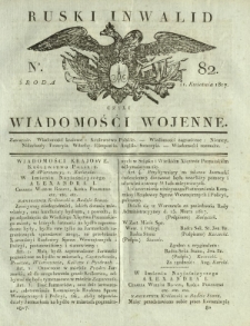 Ruski Inwalid czyli wiadomości wojenne. 1817, nr 82 (11 kwietnia)