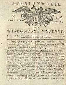 Ruski Inwalid czyli wiadomości wojenne. 1817, nr 124 (31 maja)