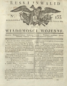 Ruski Inwalid czyli wiadomości wojenne. 1817, nr 133 (10 czerwca)