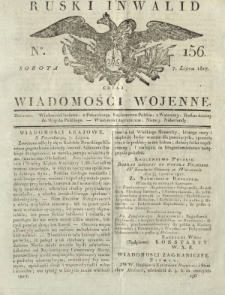 Ruski Inwalid czyli wiadomości wojenne. 1817, nr 156 (7 lipca)