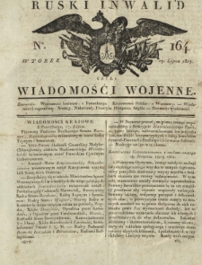 Ruski Inwalid czyli wiadomości wojenne. 1817, nr 164 (17 lipca)