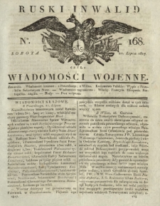 Ruski Inwalid czyli wiadomości wojenne. 1817, nr 168 (21 lipca)