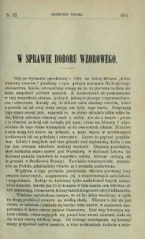Ogrodnik Polski : dwutygodnik poświęcony wszystkim gałęziom ogrodnictwa T. 5, Nr 22 (1883)
