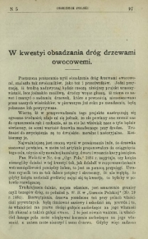 Ogrodnik Polski : dwutygodnik poświęcony wszystkim gałęziom ogrodnictwa T. 6, Nr 5 (1884)