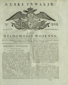 Ruski Inwalid czyli wiadomości wojenne. 1817, nr 244 (19 października)