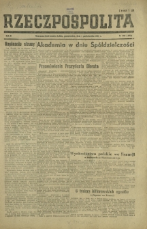 Rzeczpospolita. R. 2, nr 266=406 (1 października 1945)