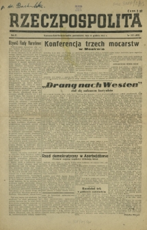 Rzeczpospolita. R. 2, nr 343=483 (17 grudnia 1945)