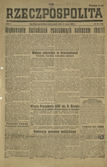 Rzeczpospolita. R. 2, nr 45=189 (16 lutego 1945)