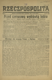 Rzeczpospolita. R. 2, nr 147=287 (4 czerwca 1945)