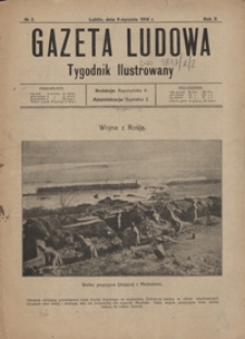 Gazeta Ludowa : tygodnik ilustrowany 1916-01-09, R. 2, nr 2