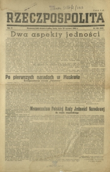 Rzeczpospolita. R. 2, nr 163=303 (20 czerwca 1945)