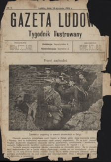 Gazeta Ludowa : tygodnik ilustrowany 1916-01-16, R. 2, nr 3