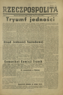 Rzeczpospolita. R. 2, nr 167=307 (24 czerwca 1945)