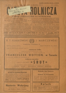 Gazeta Rolnicza : pismo tygodniowe ilustrowane. R. 76, nr 33-34 (21 sierpnia 1936)
