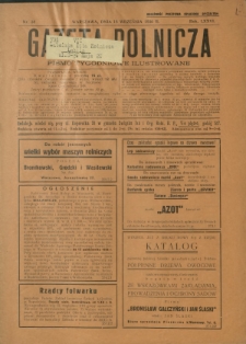 Gazeta Rolnicza : pismo tygodniowe ilustrowane. R. 76, nr 38 (18 września 1936)