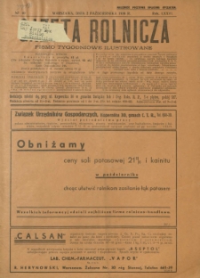 Gazeta Rolnicza : pismo tygodniowe ilustrowane. R. 76, nr 40 (2 października 1936)