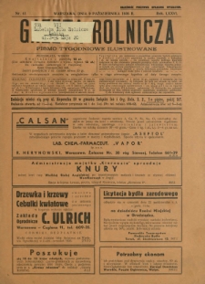 Gazeta Rolnicza : pismo tygodniowe ilustrowane. R. 76, nr 41 (9 października 1936)