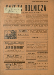 Gazeta Rolnicza : pismo tygodniowe ilustrowane. R. 76, nr 46 (13 listopada 1936)