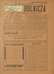 Gazeta Rolnicza : pismo tygodniowe ilustrowane. R. 76, nr 48 (27 listopada 1936)
