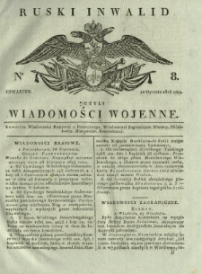 Ruski Inwalid czyli wiadomości wojenne. 1818, nr 8 (10 stycznia)