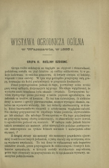 Ogrodnik Polski : dwutygodnik poświęcony wszystkim gałęziom ogrodnictwa T. 7, Nr 19 (1885)