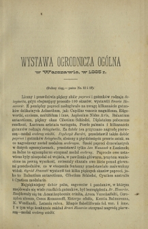 Ogrodnik Polski : dwutygodnik poświęcony wszystkim gałęziom ogrodnictwa T. 7, Nr 20 (1885)