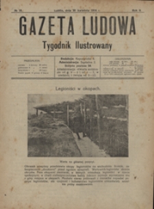 Gazeta Ludowa : tygodnik ilustrowany 1916-04-30, R. 2, nr 18