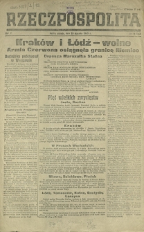 Rzeczpospolita : organ Polskiego Komitetu Wyzwolenia Narodowego. R. 2, nr 19=163 (20 stycznia 1945)