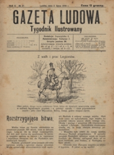 Gazeta Ludowa : tygodnik ilustrowany 1916-07-02, R. 2, nr 27