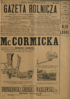 Gazeta Rolnicza : pismo tygodniowe ilustrowane. R. 71, nr 23 (5 czerwca 1931)