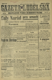 Gazeta Lubelska : niezależne pismo demokratyczne. R. 2, nr 179=488 (1 lipiec 1946)