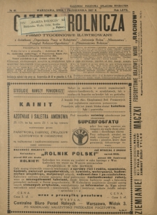 Gazeta Rolnicza : pismo tygodniowe ilustrowane. R. 67, nr 40 (7 października 1927)