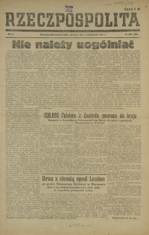 Rzeczpospolita. R. 2, nr 269=409 (4 października 1945)
