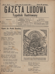 Gazeta Ludowa : tygodnik ilustrowany 1916-09-10, R. 2, nr 37