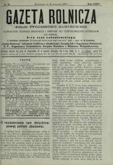 Gazeta Rolnicza : pismo tygodniowe ilustrowane. R. 74, nr 38 (21 września 1934)