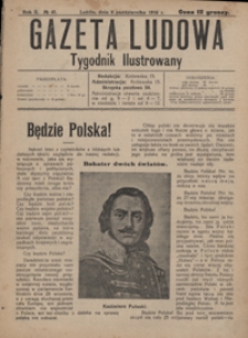 Gazeta Ludowa : tygodnik ilustrowany 1916-10-08, R. 2, nr 41