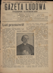Gazeta Ludowa : tygodnik ilustrowany 1916-10-22, R. 2, nr 43